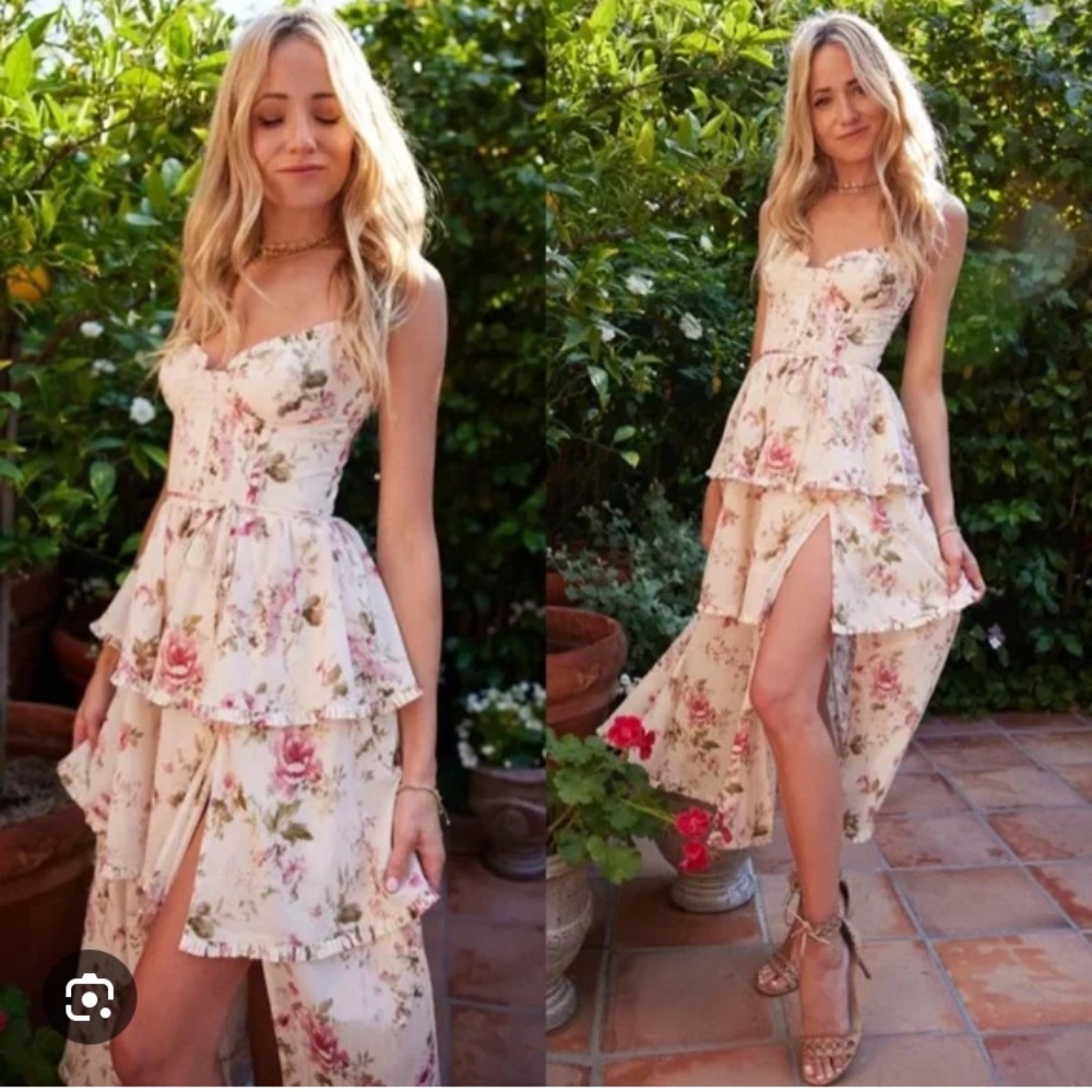 V. Chapman "The Margherita Dress in English Rose", Size 0